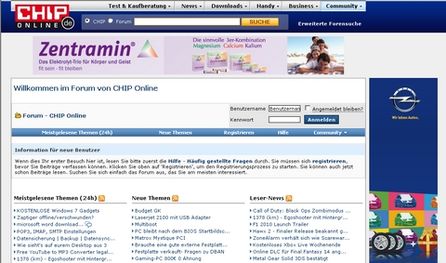 Ob Teckie oder Newbie- wer kennt sie nicht, die Chip Online Community. Wir haben 21 Foren gezählt.