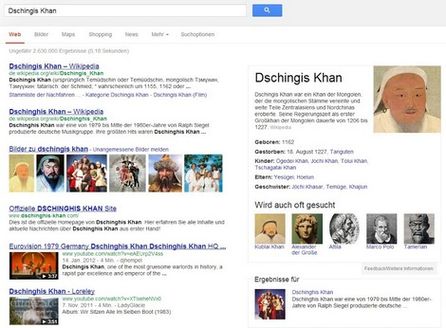 Mehr direkte Ergebnisse in der Googlesuche (Quelle: Google)