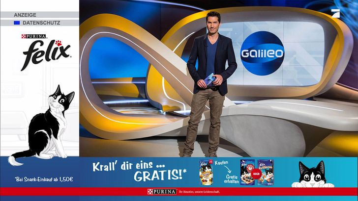 Beispiel für "Felix"-SwitchIn XXL Ad auf Prosieben, Bild: D-Force Presse Bild: D-Force Presse