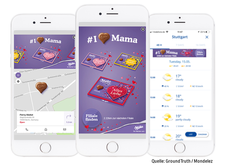 Kampagnenbild aus Muttertagsaktion #IloveMama, Bild: Groundtruth/Mondelez Bild: Groundtruth/Mondelez