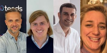 v. l. n. r. Benjamin Keller, Fabian Hermann, Scherief Hegazy und Jessica Suermann, Bilder: Teads 