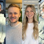 (v. l. n. r. Jonas Kuschan, Dix Dudek, Isabell Santa Olalla und Matthias Walter), Bilder: Vistar Media