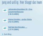 Feed-Teaser auf der Website von netz98.
