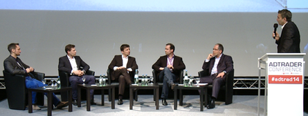 Panel "Bedeutung von Audience-Daten" v.l.: Frank Sültmann, Andreas Rau, Stefan Krötz, Mike Klinkhammer, Dimo Velev, Frank Puscher