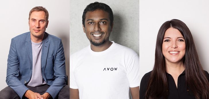 v. l. n. r. Robert Wildner, Ashwin Shekhar und Orietta Mendez, Bilder: AVOW Bilder: AVOW
