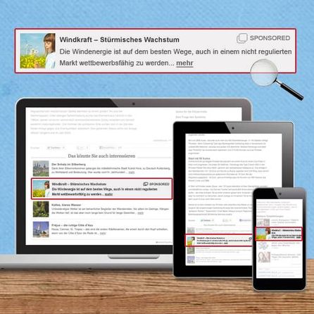 Beispiel Native Ad - Grafik: plista