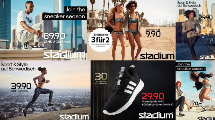 Die Bildwelten der Display-Ads von Stadium beinhalten auch immer den Preisanker, Bild: Stadium/JOM Bild: Stadium/JOM