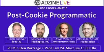 Grafik Post-Cookie Programmatic - Consent, TCF, 1st-Party-Data, IDs, Cleanrooms, Contextual, Prebid etc.
