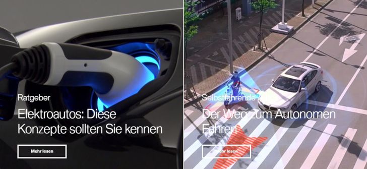 Weg vom Produkt hin zur Story: Content Marketing ist die Stärke von BMW.com., Bild: Screenshot BMW.com Bild: Screenshot BMW.com