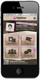 friendticker Homescreen