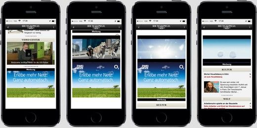 So schiebt sich das Video-Understitial bei Scrollen ins Bild, Quelle: YOK Quelle: YOK