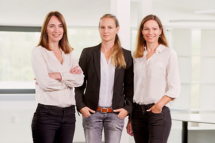 v. l. n. r. Imke Deuerlein, Claudia Zayer und Verena Zerai, Bild: Goldbach Bild: Goldbach