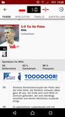 Screenshot: Kicker-App