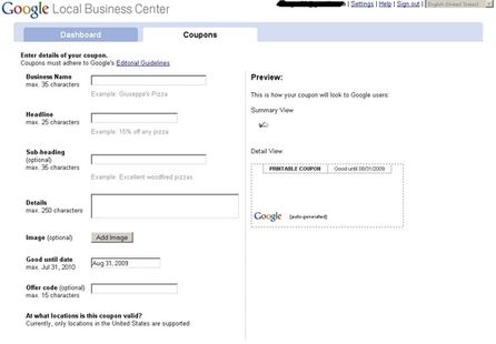 Dürfen Sie gar nicht sehen.So einfach lässt sich für den US Markt ein Coupon bei Google erstellen