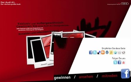 Brandneue Audi A1 Kampagne von neue digitale / razorfish nutzt konsequent Social Media