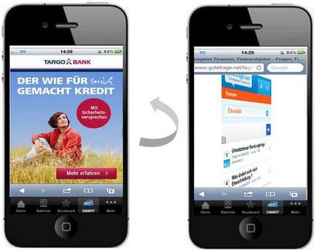 und Mobil: Gutefrage.net Grafik, Quelle: Interactive Media