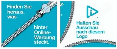 Geschlossener und offener Reißverschluss im Banner der OBA-Akzeptanzkampagne des DDOW, Quelle der Grafik: DDOW