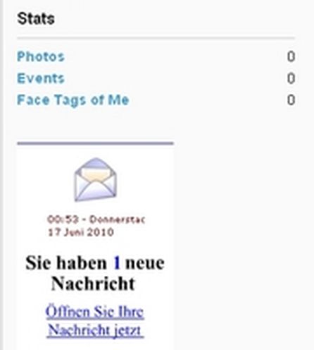 Wie nett - Neues Twitterkonto, schon eine Nachricht!