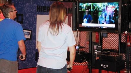 Ein weiteres Topthema auf der gamescom 2010: aktive Steuerungskonzepte. Foto: Julia Ernst.