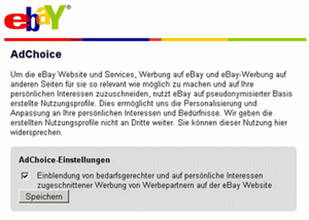 Opt-Out von eBay