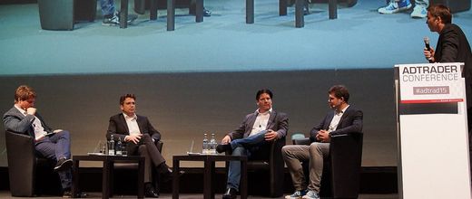 vl.: Oliver Busch (Facebook), Christoph Schallenberg (Deutsche Telekom), Dino Bongartz (The Adex), Andreas Rau (Uniquedigital), Frank Puscher