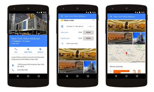 Der optische Aufbau der Hotel Ads, Bild: Inside Adwords Bild: Inside Adwords