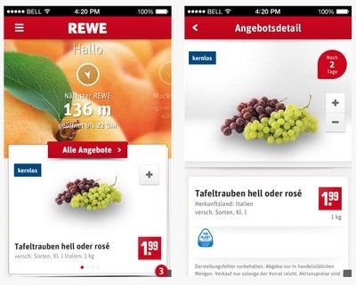 Screenshot der App. Quelle: itunes