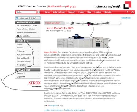 Fortschrittsleiste bei schwarz-auf-weiss.de mit Fehlklicks. Bild: m-pathy