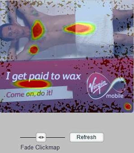 Heatmap für die Optimierung eines Rich Media Ads, Quelle: Flashtalking