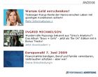 Beispiel für Einsatz des Filters: Hier wirbt m&m mit einem Brautmotiv während eines Beitrages zu einem Blutbad bei einer Hochzeitsgesellschaft.