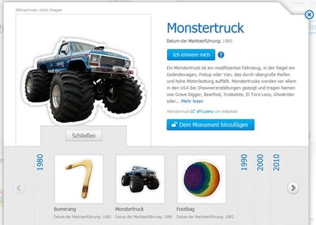 Große Auswahl an Erinnerungsstücken. Aber wo ist Mattels Evel Knievel?